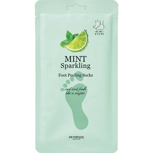 Mint Sparkling Foot Peeling Socks